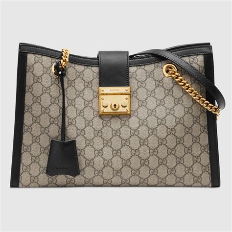 gucci padlock supreme shoulder bag|Gucci padlock medium shoulder bag.